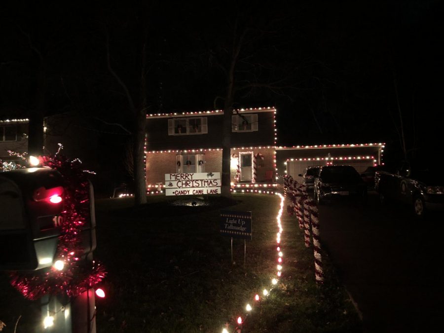 A house on Beechwood Drive, self-title Candy Cane Lane, placed in the Light Up Tallmadge contest.