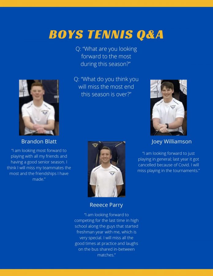 Boys Tennis: Q&A with seniors