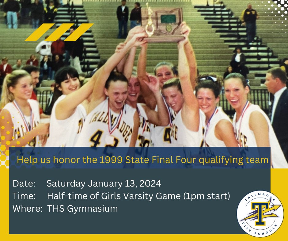 Tallmadge Girls Basketball to Honor 1999 State Final Four Team on Saturday, January 13